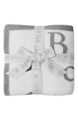 barefoot dreams CozyChic ABC Baby Blanket in Dove Gray-Pearl