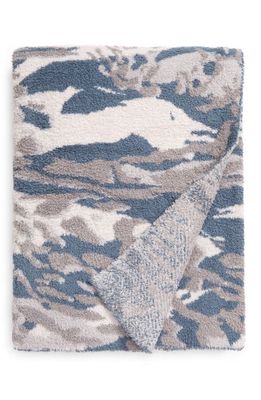 barefoot dreams CozyChic™ Abstract Camo Throw Blanket in Almond/dusk