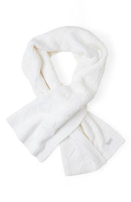 barefoot dreams CozyChic Blanket Scarf in Pearl