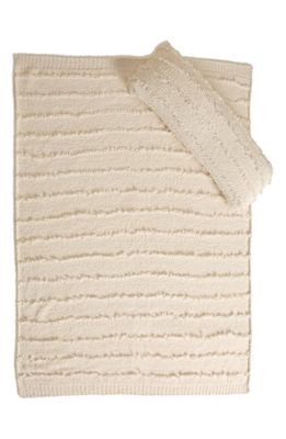 barefoot dreams CozyChic™ Fringed Lumbar Pillow in Cream