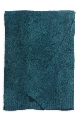 barefoot dreams CozyChic Light Essential Throw Blanket in Midnight Teal