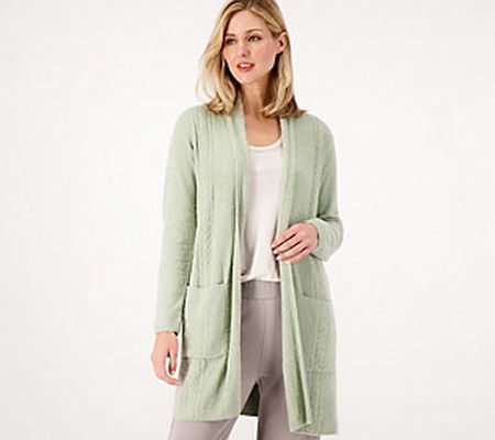 Barefoot Dreams CozyChic Lite Essential Cable Cardi