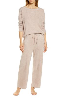 barefoot dreams CozyChic Lite® Crop Pajamas in Faded Rose