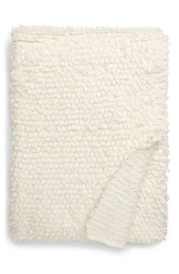 barefoot dreams CozyChic™ Loop Fringe Throw Blanket in Cream-Cream