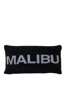 Barefoot Dreams CozyChic Malibu Lumbar Pillow in Navy.