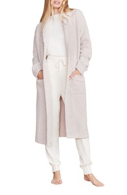 barefoot dreams CozyChic Open Front Chenile Cardigan in Stone