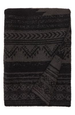 barefoot dreams CozyChic™ Patchwork Pattern Throw Blanket in Carbon/Black