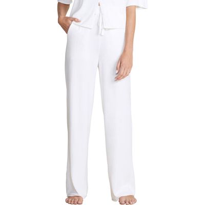 barefoot dreams CozyChic® Ultra Lite® Rib Rolled Edge Pants in Pearl 