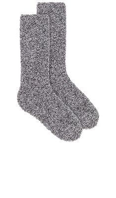 Barefoot Dreams CozyChic Socks in Grey.