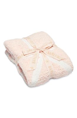 barefoot dreams CozyChic Starfish Baby Blanket in Sunrise Pink