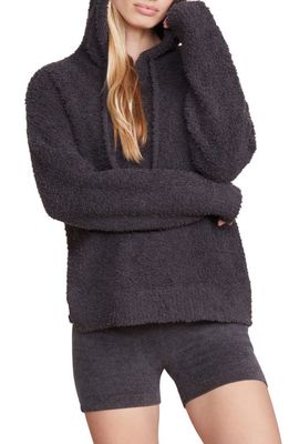 barefoot dreams CozyChic Teddy Hoodie in Carbon