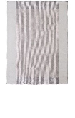 Barefoot Dreams CozyChic Texture Stripe Throw in Taupe.