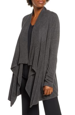 barefoot dreams CozyChic Ultra Lite High/Low Cardigan in Carbon