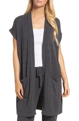 barefoot dreams Cozychic Ultra Lite Lounge Cardigan in Carbon