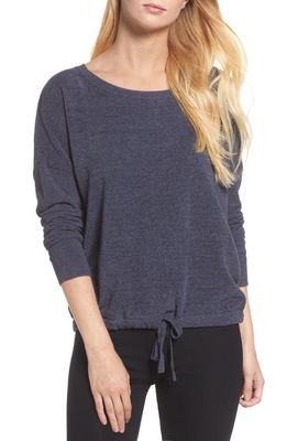 barefoot dreams Cozychic Ultra Lite Lounge Pullover in Pacific Blue
