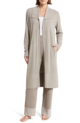 barefoot dreams CozyChic Ultra Lite Open Front Cardigan in Pewter