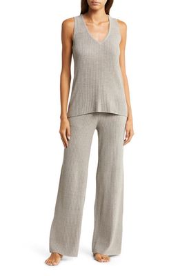 barefoot dreams CozyChic Ultra Lite® Ribbed Lounge Tank & Pants in Pewter