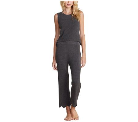 Barefoot Dreams CozyChic Ultra Lite Scallop Cro pped Pant