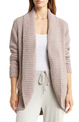barefoot dreams CozyChic&trade; Chenille Circle Cardigan in Deep Taupe