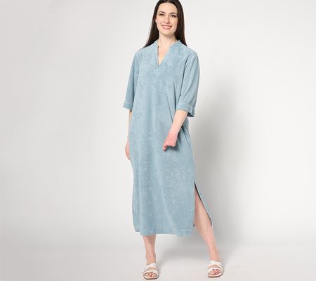 Barefoot Dreams CozyTerry Placket Caftan