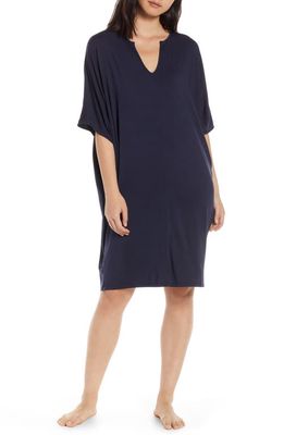 barefoot dreams Luxe Jersey Nightgown in Indigo