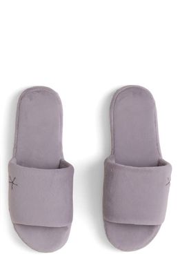 barefoot dreams LuxeChic Slide Slipper in Deep Taupe