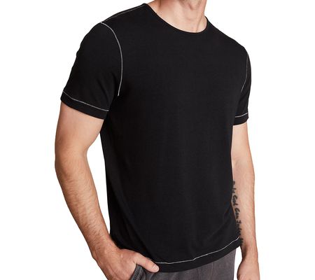 Barefoot Dreams Malibu Collection Men's Contras t Stitch Tee