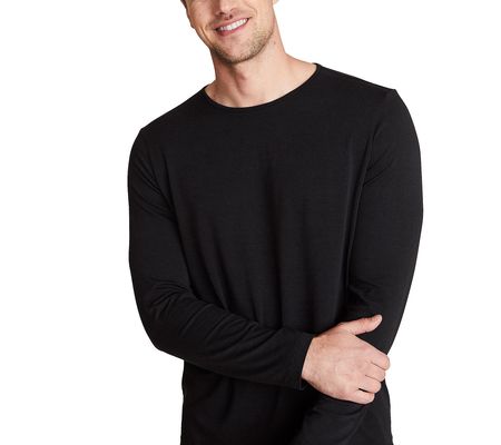 Barefoot Dreams Malibu Collection Men's Seamed L/S Tee