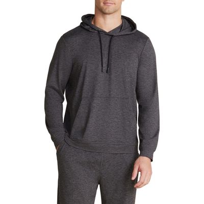 barefoot dreams Malibu Collection® Butterchic Knit® Hoodie in Heather Carbon 