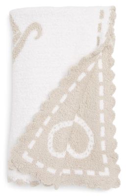 barefoot dreams Receiving Blanket in Stone/White Circle