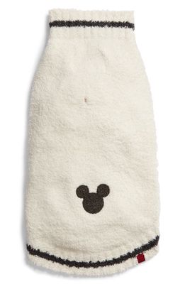 barefoot dreams x Disney CozyChic Mickey Mouse Pet Sweater in Cream/Carbon