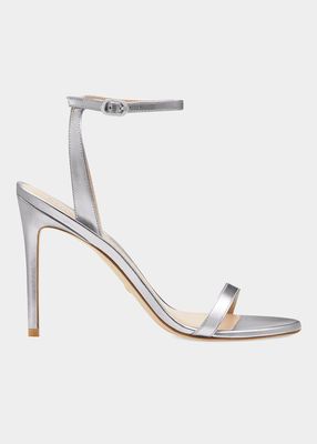 Barelynude Metallic Ankle-Strap Sandals