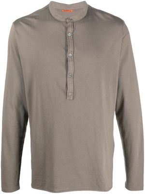 Barena button-front long-sleeved T-shirt - Grey
