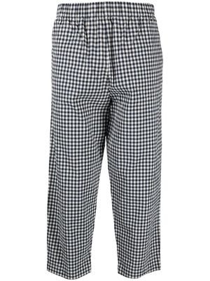Barena check-pattern straight trousers - Blue