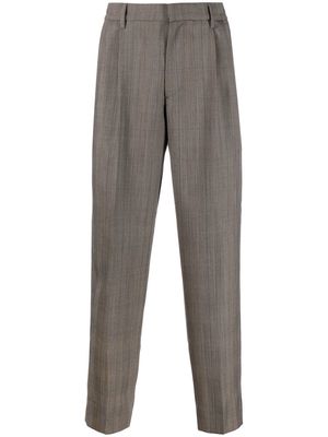 Barena checked tapered trousers - Brown