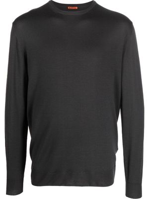 BARENA crew-neck long-sleeve jumper - Black
