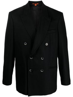 Barena double-breasted cotton blazer - Black