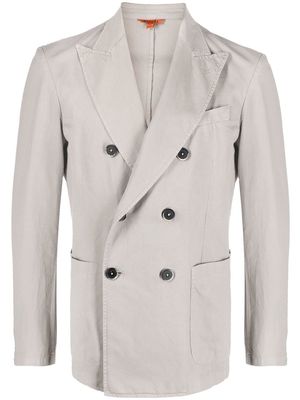 Barena double-breasted cotton-blend blazer - Grey