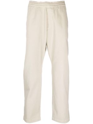 Barena elasticated cotton straight-leg trousers - Neutrals