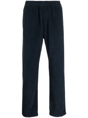 Barena elasticated-waist corduroy straight trousers - Blue