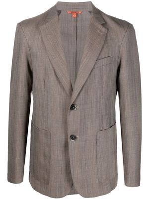 Barena fine-check single-breasted blazer - Brown