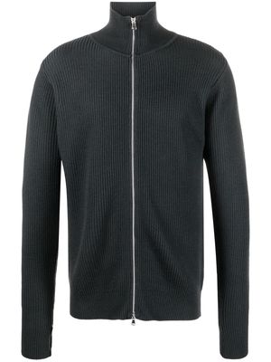 Barena high-neck zip-fastening cardigan - Grey