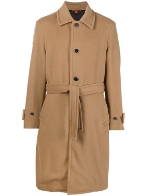 Barena long-length buttoned coat - Neutrals