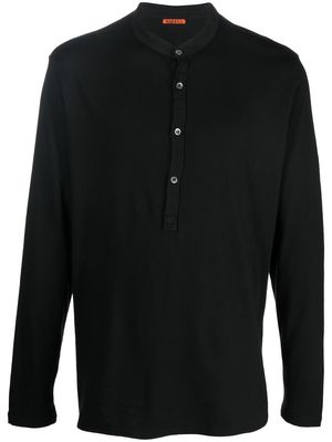 Barena long-sleeve Henley T-shirt - Black