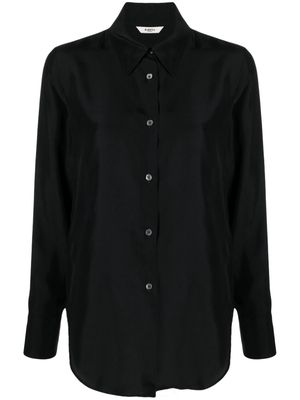Barena long-sleeve silk shirt - Black