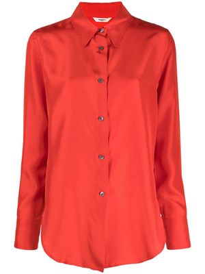 Barena long-sleeve silk shirt - Red