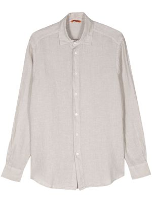 Barena long-sleeves linen shirt - Neutrals