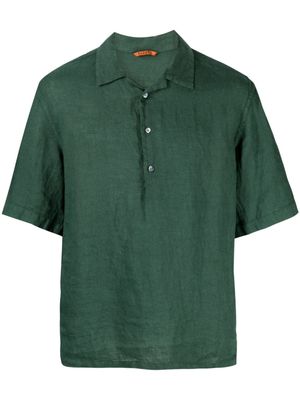 Barena Mola camp-collar linen shirt - Green