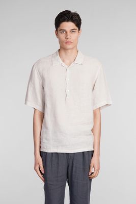 Barena Mola Shirt In Beige Linen