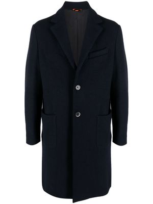 Barena notched-collar single-breasted coat - Blue